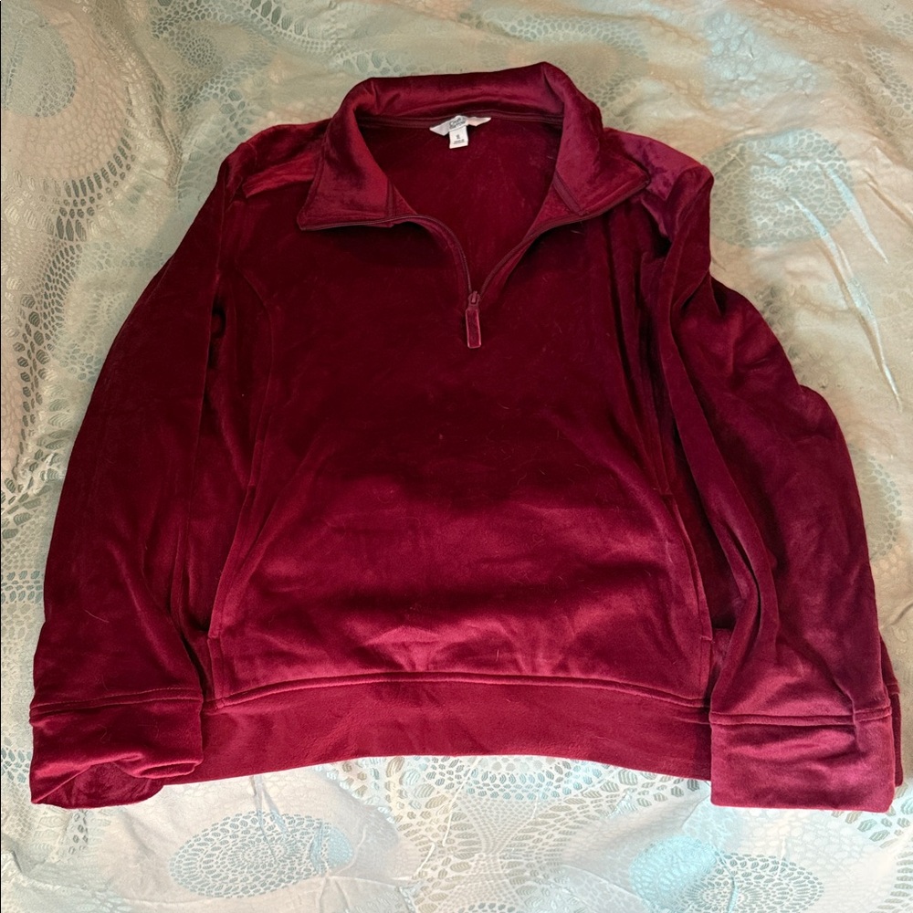 Croft & Barrow Deep Red Soft Pullover